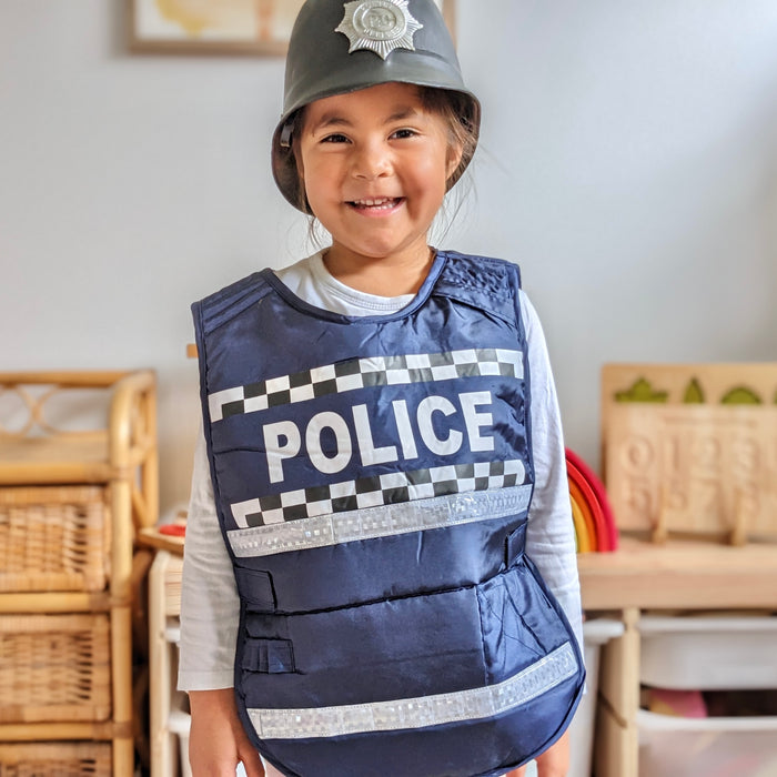 Policeman Vest Occupational Dress Up 3yrs+