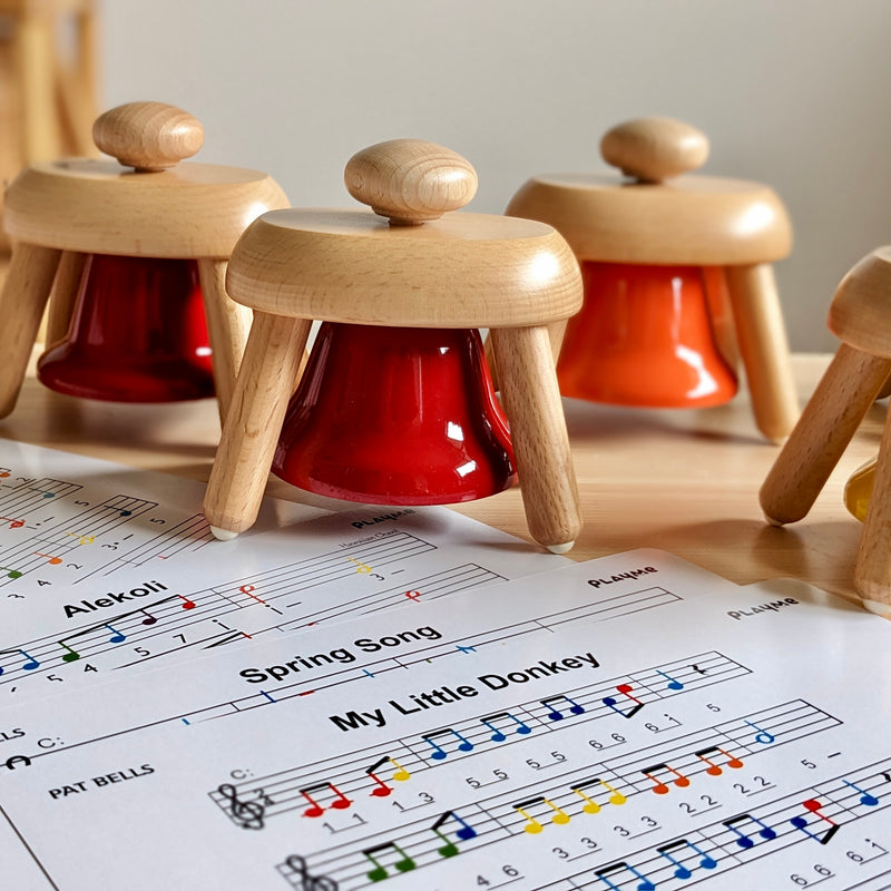 Pat Bells 8 Tones Bell C Major Scale by PlayMe Musical Intruments for Kids Best Seller 3yrs+