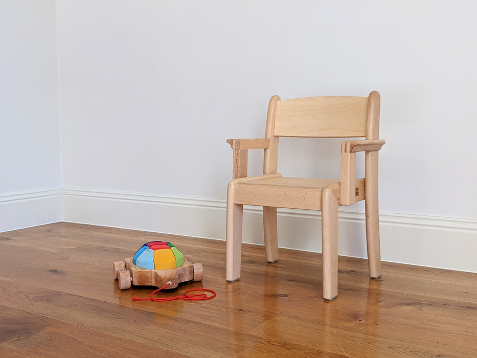 Montessori Toddler ARMCHAIR Beechwood 2 Heights 21cm / 26 cm