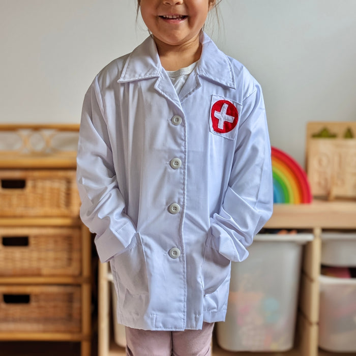 White Doctor Jacket Occupational Dress Up 4yrs+