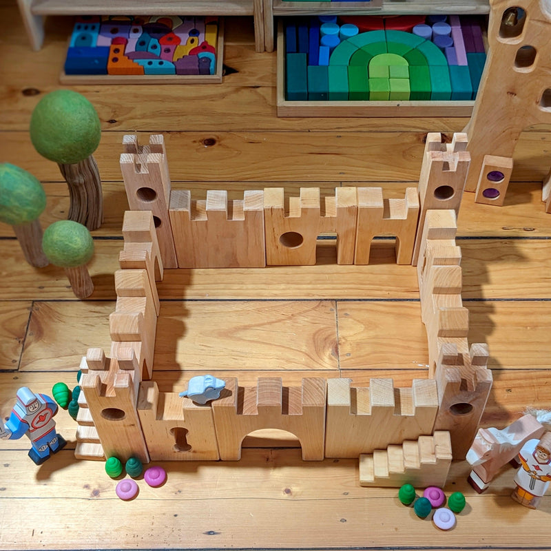 Bauspiel Knight's Castle Set 16Pc - My Playroom 