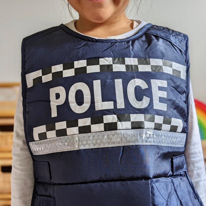 Policeman Vest Occupational Dress Up 3yrs+