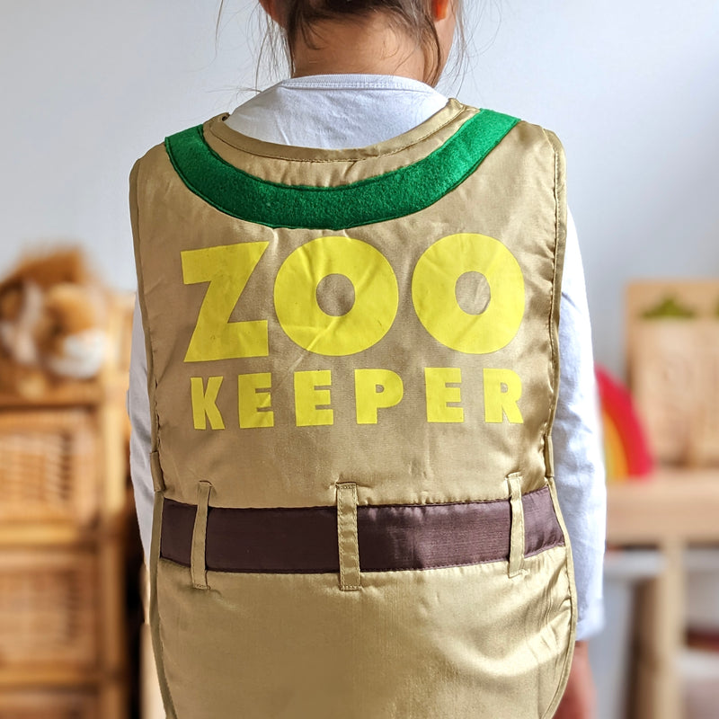 Zoo Keeper Vest Occupational Dress Up 3yrs+