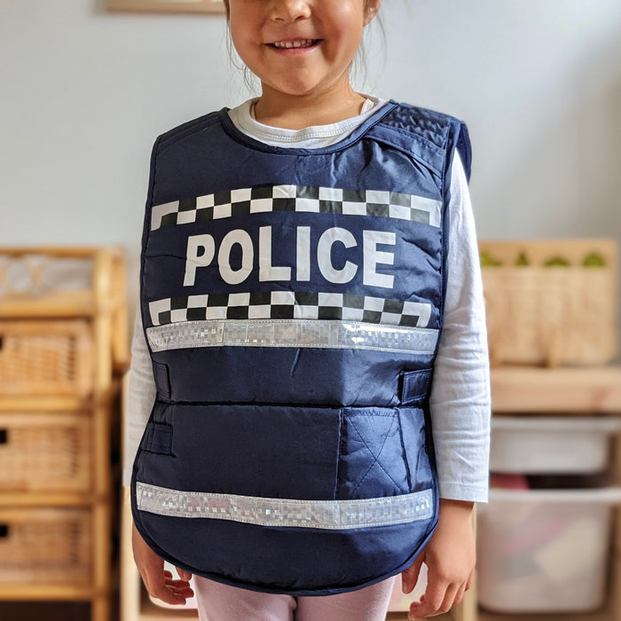 Policeman Vest Occupational Dress Up 3yrs+