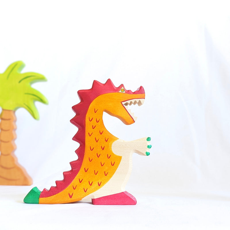 Holztiger Red Dragon Wooden Animals Dinosaur toy Dinosaur and Dragon Theme 3yrs+
