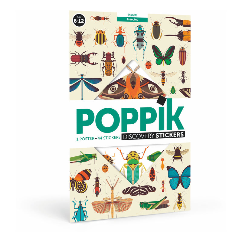 Insect Educational Poster and Stickers by Poppik Art and craft for kids Early Science 6yrs+