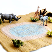 Tara Treasures Large Felt Safari Play Mat Playscape 80cm - My Playroom 