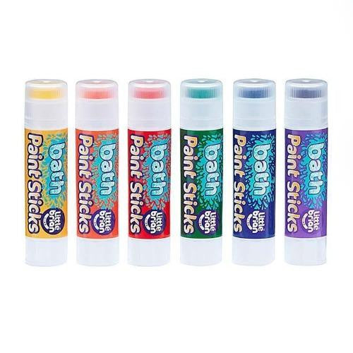 Little Brian Bath Paint Sticks 6 Pack Art and craft for kids Bath Toys 3yrs+