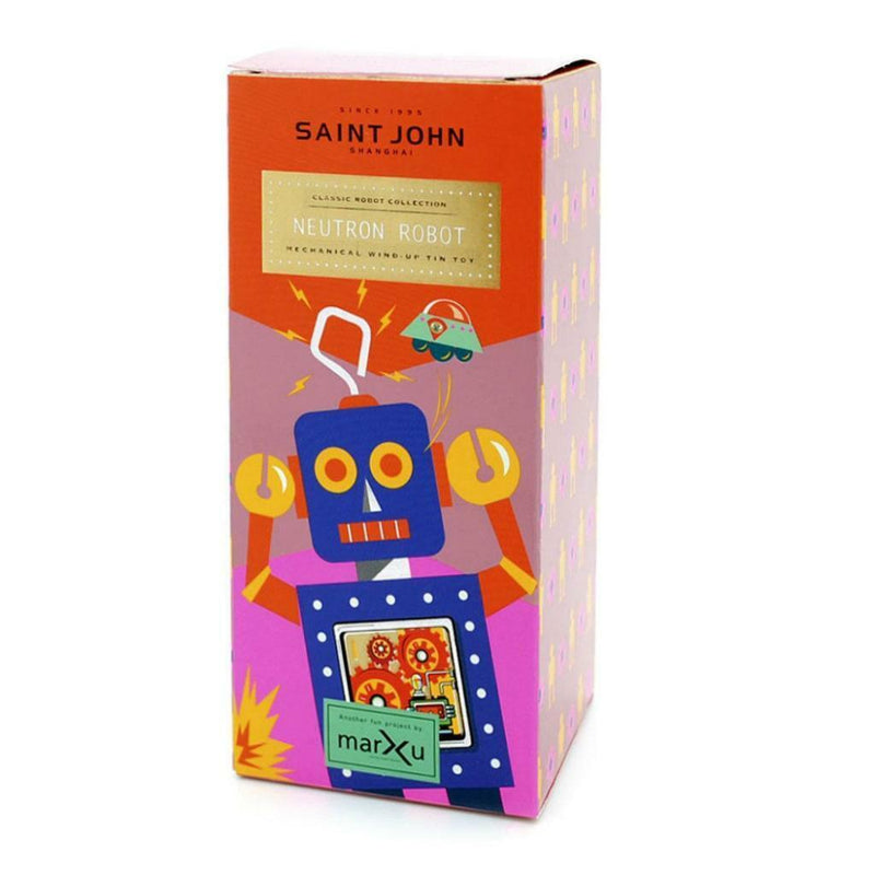 Wind Up Robot Vintage Blue Gear Saint John