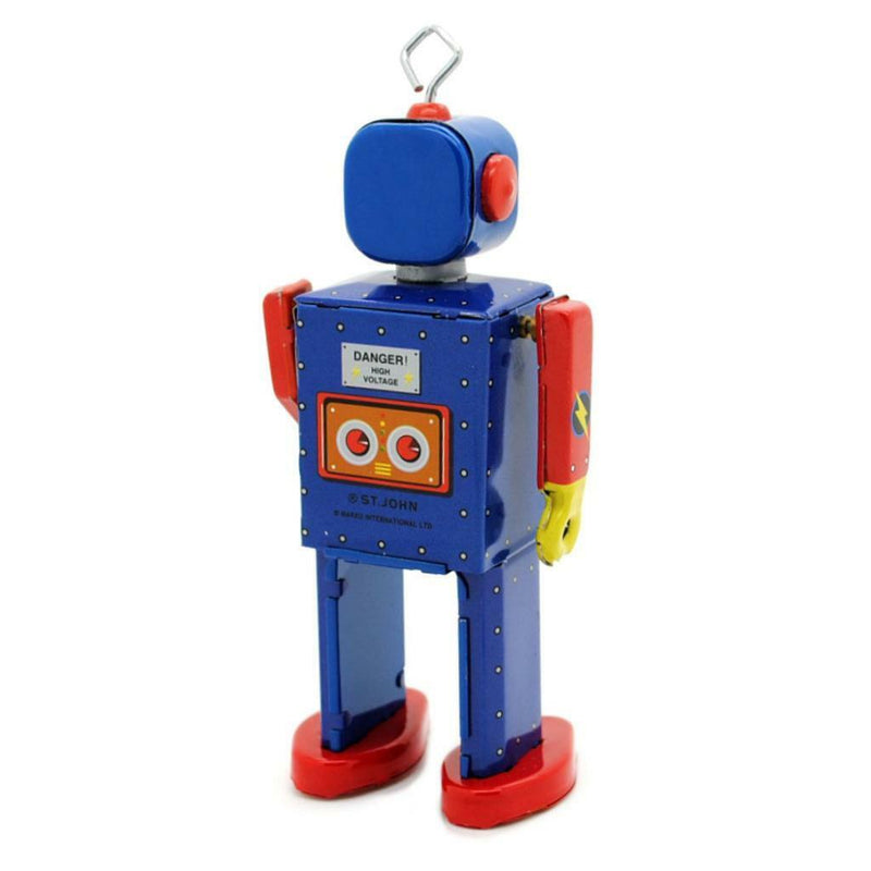 Wind Up Robot Vintage Blue Gear Saint John