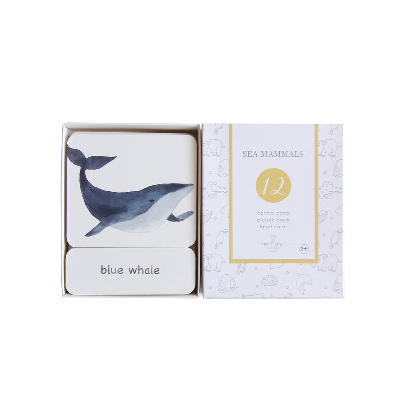 Montessori 3 Part Cards Nomenclature Ocean Sea Animals English 3yrs+
