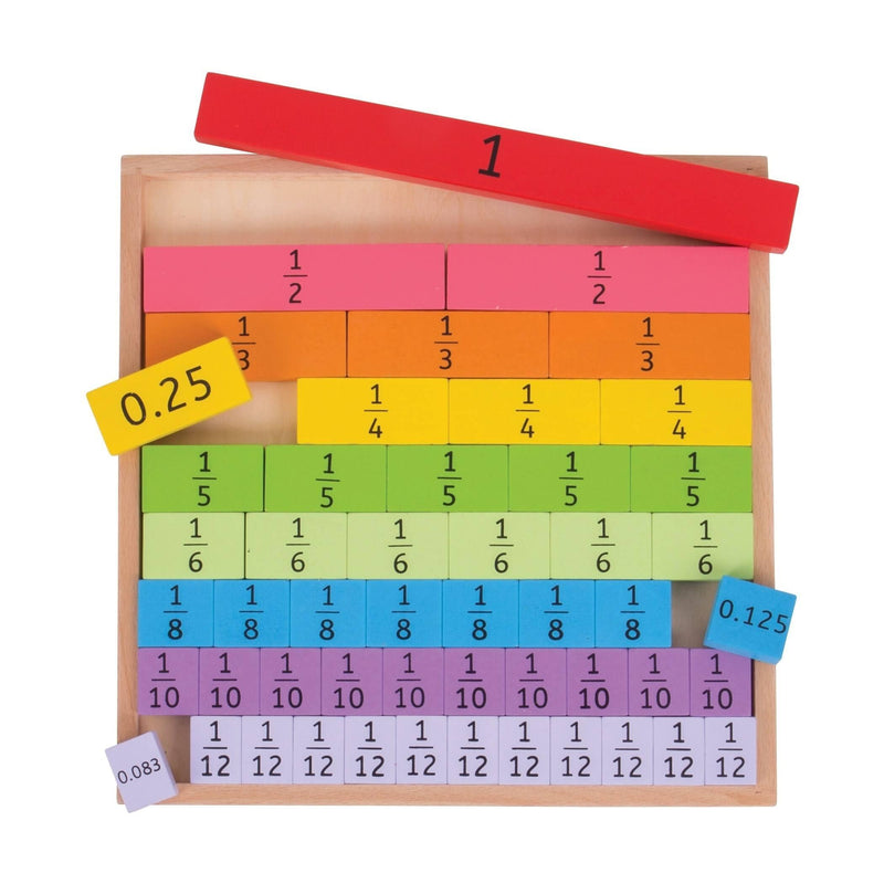 BigJigs Fractions Tray 3yrs+ - My Playroom 