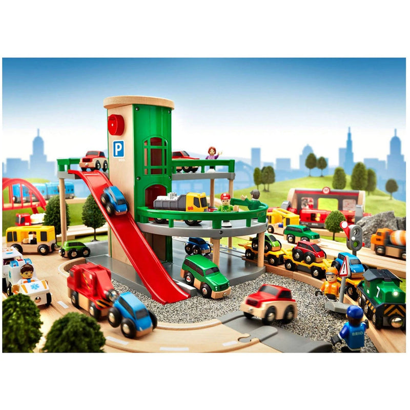 BRIO Parking Garage 7 Pieces Set Wooden toy car garage Best Seller Most Loved in Store 3yrs+
