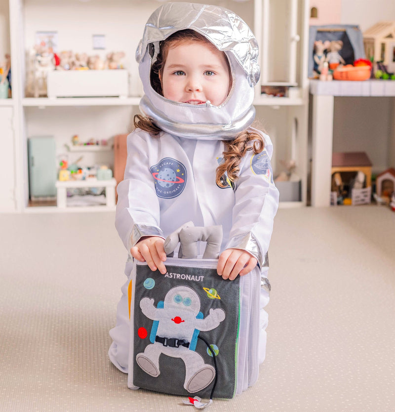 When I Grow Up Fabric Activity Book by Curious Columbus Kids Travel Toys Interactive Book Best Seller 3yrs+