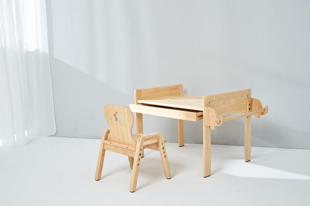 Bunny Tickles Mesasilla Kid's Adjustable Table Set (Bunny) with Drawer - My Playroom 