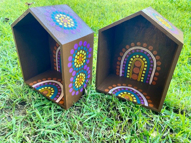 Barka Arts Aboriginal Mini Doll House + Free Peg Dolls First Nations Resources Australian Best Seller 3yrs+