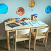 Montessori Furniture Upper Primary TABLE SET (8yrs+) Beechwood - Table 120(L) x 60(W) x 64(H)cm, Chair 38cm(H) - My Playroom 