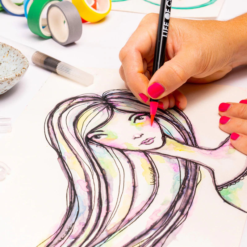 Watercolour Brush Pen Set of 20 - My Playroom 