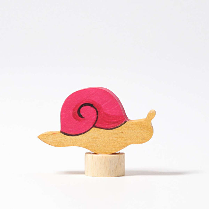 Grimm's Decorative Figure Pink Snail 12m+